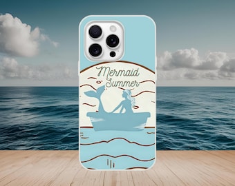 Vintage Mermaid Sunset iPhone Case: Turquoise Mermaid Core