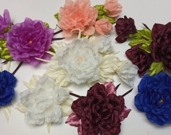 One video file of tutorial : Flowers of Synthetics fabrics and satin ribbons , easy way and  beautiful natural result