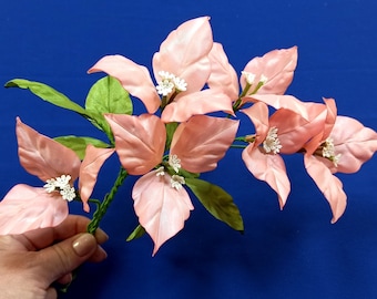 One video file of tutorial :  Buganvillas ribbon flowers, easy way and  beautiful natural result