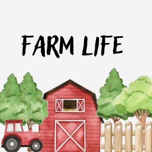 Farm Stickers Mystery Pack: 5 or 10 Vinyl Decals for Laptops, Water Bottles