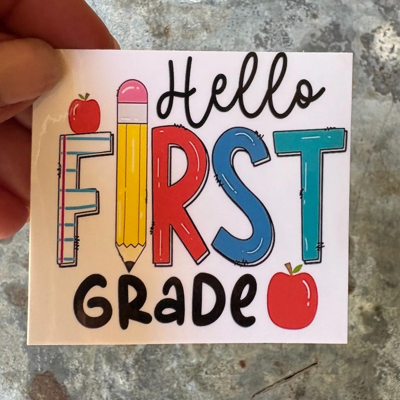 Sticker Design Grade Grade CLASSROOM STICKERS: Laminated Vinyl Decals, Grades 1-6, Teacher ...