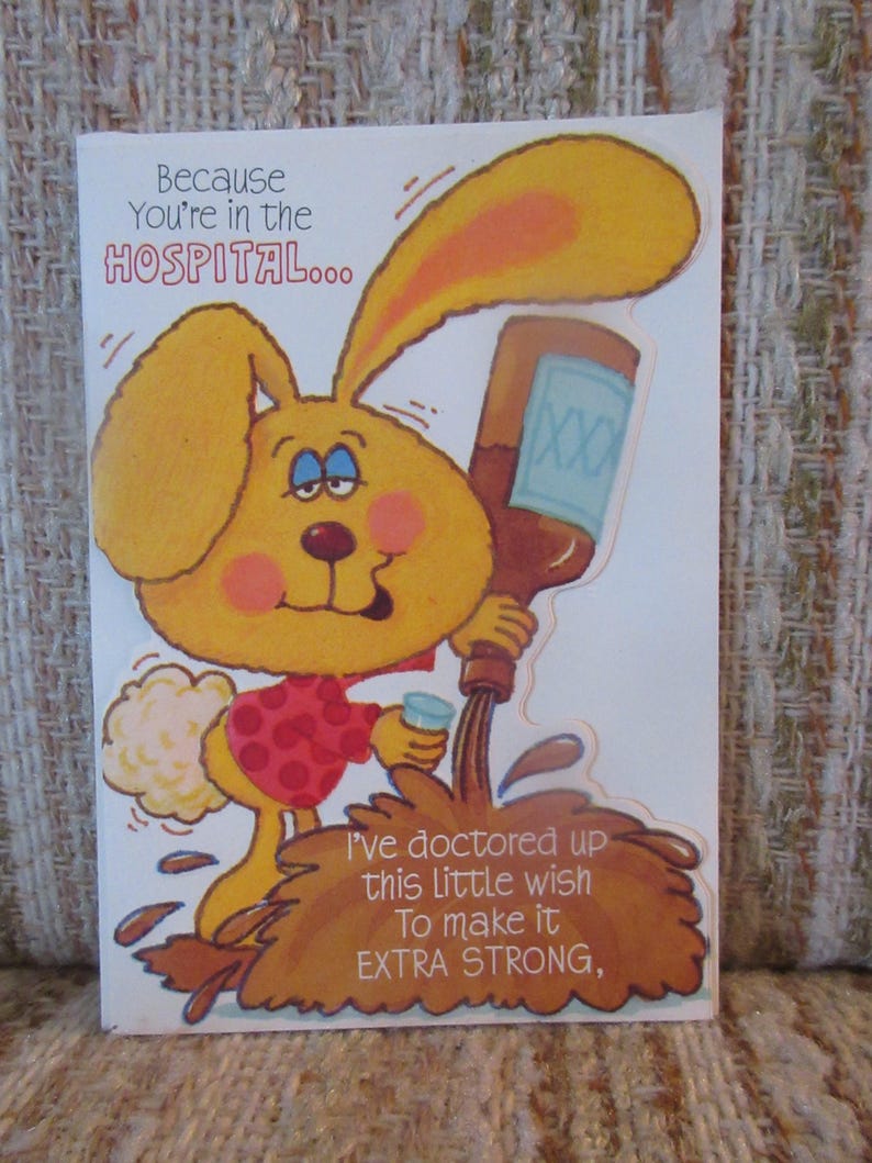 Funny Bunny Get Well Soon Card by Hallmark