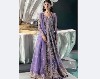 Indian Bridal dress, Pakistani Wedding Dresses Lahnga Choli, Heavily Embellished Farshi garara ,Hand made Custom Stitching USA UK CANADA