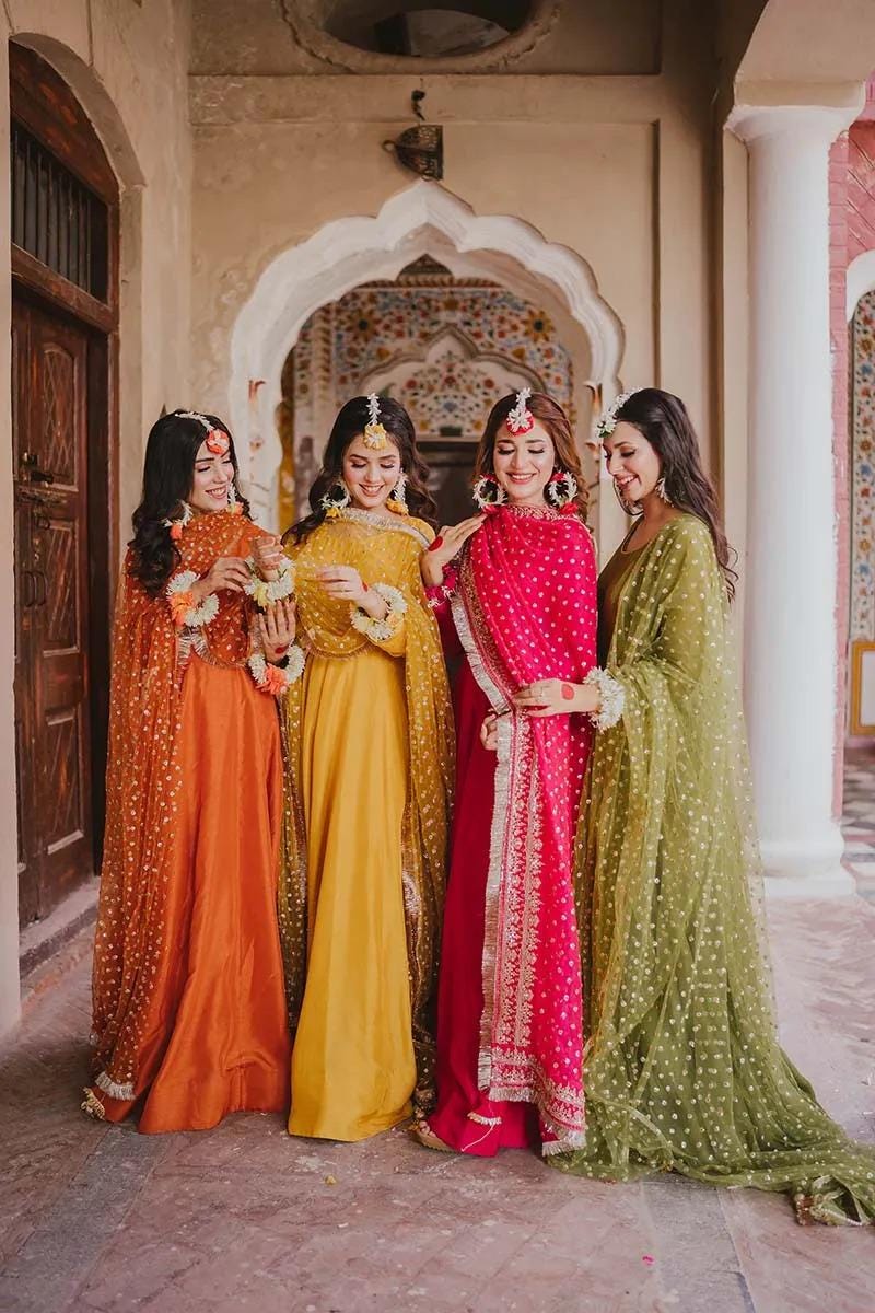 Outfit Ideas Short Frocks For Mehndi Function Yellow Mehndi - Main Image