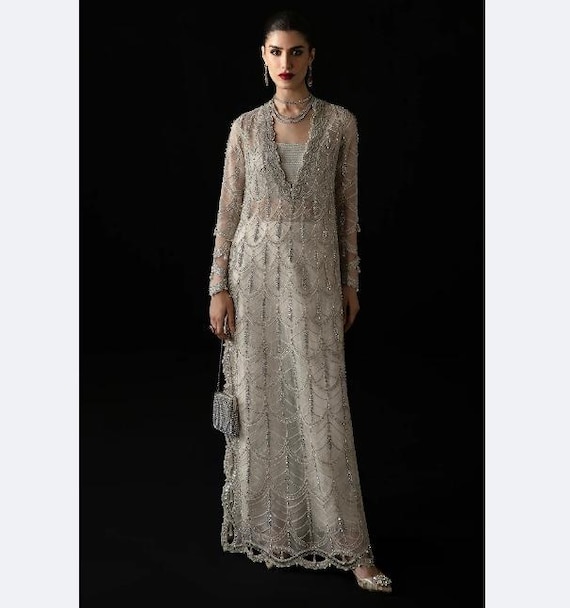 plain raw silk dresses pakistani sale Golden Plain Raw Silk Suits for Pakistani Wedding Party Wear SMALL
