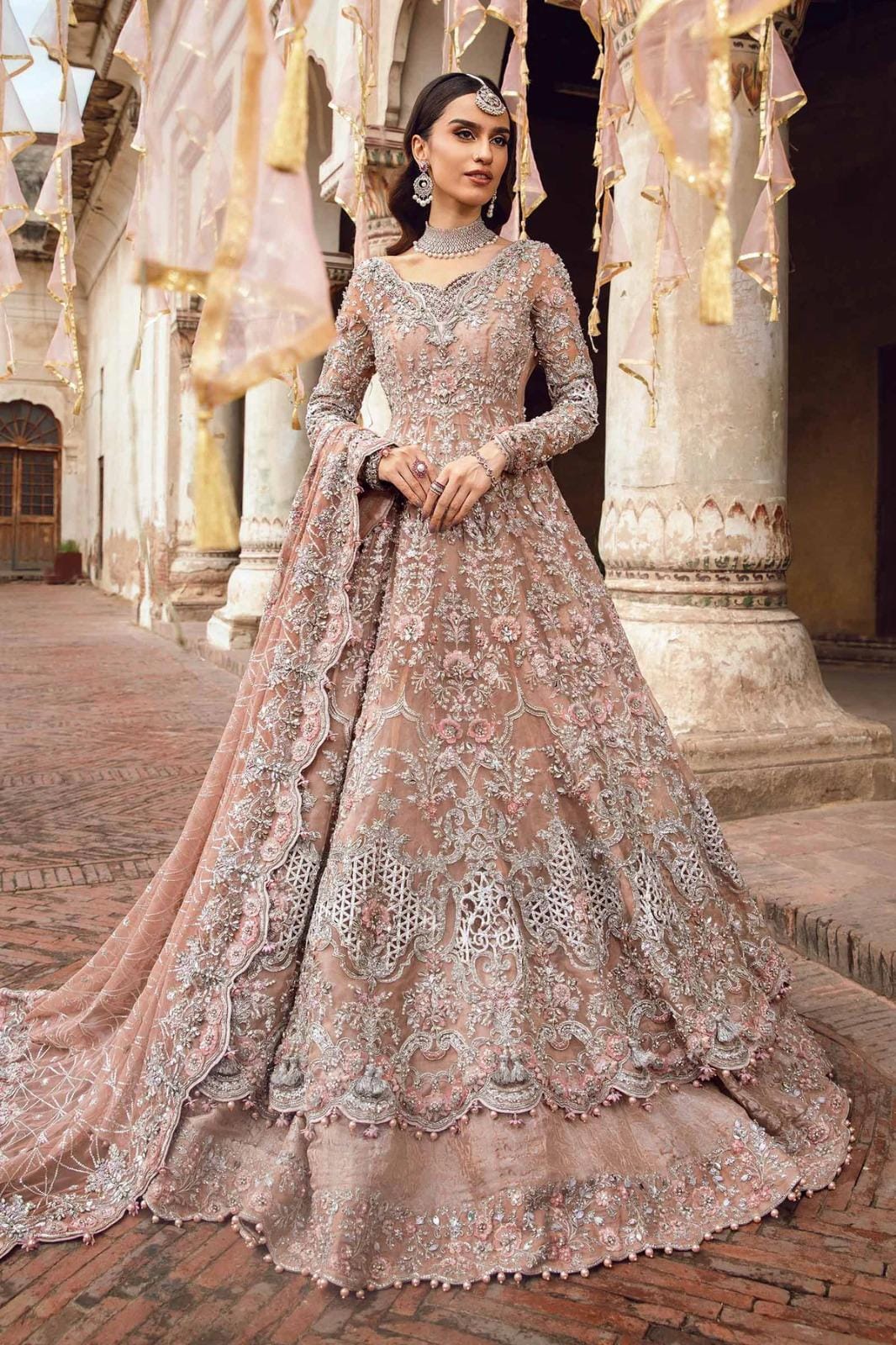 strapless open back dress Buy Grey Mock Layer Dress with Pink Organza Dupatta Online for Woman main image 0