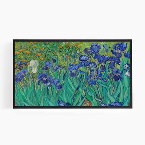Spring Frame Tv Art Instant Download | Floral Art Digital Download | Blue Irises | Art for Frame Tv | Vincent Van Gogh Digital Art