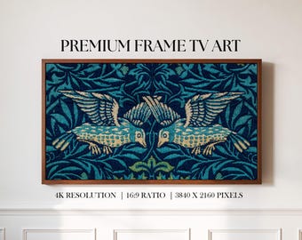 Tapiz de aves de William Morris / Arte para TV con marco de Samsung (Descarga digital)