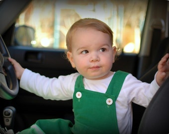 Spearmint Green Corduroy - A Good Day OVERALLs