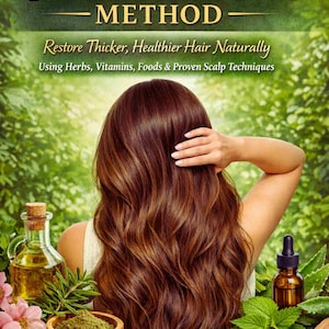Regrow your Hair, Stop the Shedding, Age, Stress, Diet, GLP1 Injections, Herbal Hair Guide with DIY Remedies, 57 Pgs, 12 Pg Calendar.
