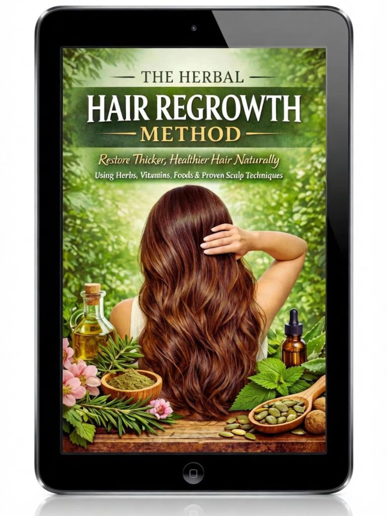 Regrow your Hair, Stop the Shedding, Age, Stress, Diet, GLP1 Injections, Herbal Hair Guide with DIY Remedies, 57 Pgs, 12 Pg Calendar. image 4