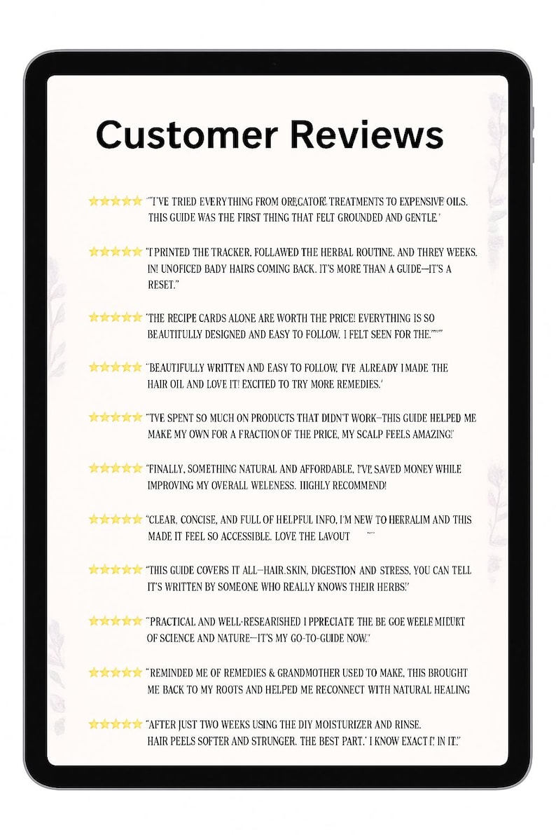 Regrow your Hair, Stop the Shedding, Age, Stress, Diet, GLP1 Injections, Herbal Hair Guide with DIY Remedies, 57 Pgs, 12 Pg Calendar. image 8