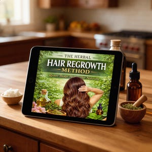 Regrow your Hair, Stop the Shedding, Age, Stress, Diet, GLP1 Injections, Herbal Hair Guide with DIY Remedies, 57 Pgs, 12 Pg Calendar. image 3