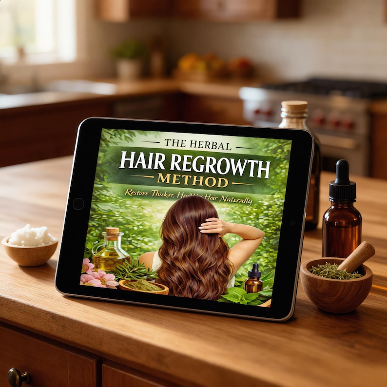 Regrow your Hair, Stop the Shedding, Age, Stress, Diet, GLP1 Injections, Herbal Hair Guide with DIY Remedies, 57 Pgs, 12 Pg Calendar. image 3
