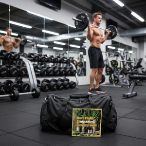 Op de afbeelding: Een set van drie keramische mokken met een gespikkelde, cr&egrave;mekleurige glazuur. Elke mok heeft een handgeschilderd ontwerp: een blauw en groen blad, een gele bloem en een rode bes. De mokken hebben een eenvoudige, afgeronde vorm.