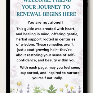 Regrow your Hair, Stop the Shedding, Age, Stress, Diet, GLP1 Injections, Herbal Hair Guide with DIY Remedies, 57 Pgs, 12 Pg Calendar. image 7