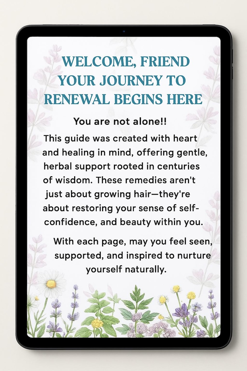 Regrow your Hair, Stop the Shedding, Age, Stress, Diet, GLP1 Injections, Herbal Hair Guide with DIY Remedies, 57 Pgs, 12 Pg Calendar. image 7