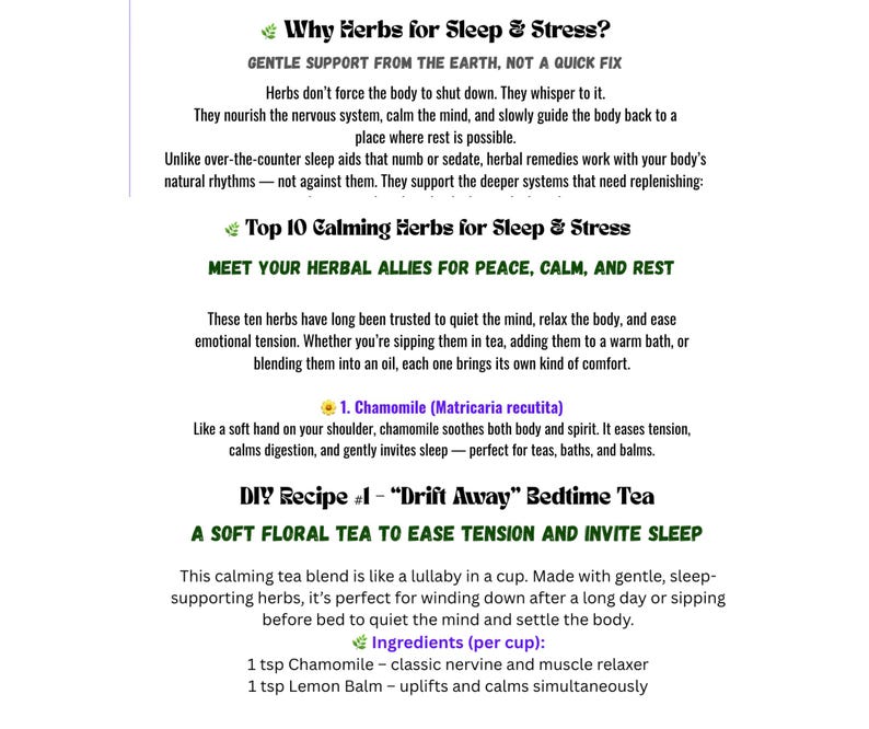 Noches de insomnio debido al estrés. Prueba remedios herbales: Sin químicos dañinos ni efectos secundarios. Recupera tu sueño. Libro electrónico de 17 páginas. imagen 7