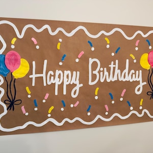 Hand Painted Banners Customized for Events, Hand Painted Craft Paper Banner, Hand Painted Custom Party Banner