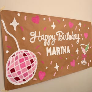 Hand Painted Banners Customized for Events, Hand Painted Craft Paper Banner, Hand Painted Custom Party Banner