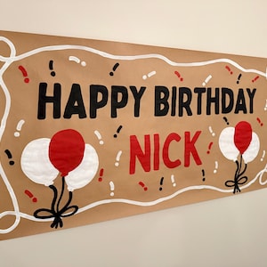 Hand Painted Banners Customized for Events, Hand Painted Craft Paper Banner, Hand Painted Custom Party Banner