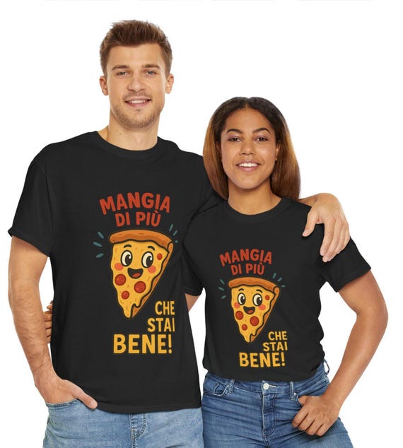 Funny T-shirt Eat More You're Good With Smiling Pizza Funny Gift