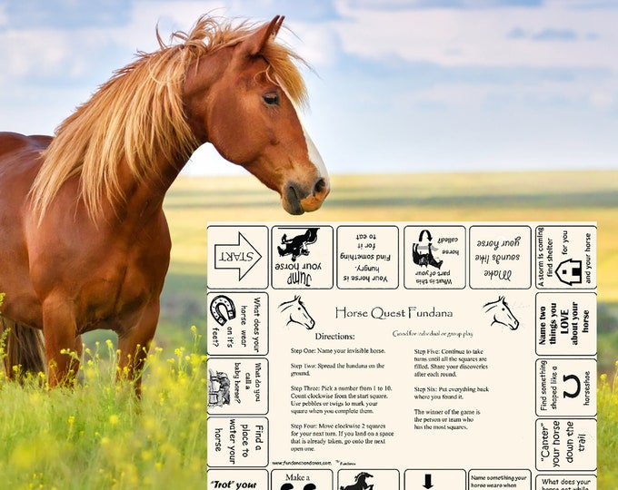 HORSES! Fun game about Horses! Great for Backyard play, scouts, camps! Fun way for kids to learn about Horses! Pretend play at it's best!