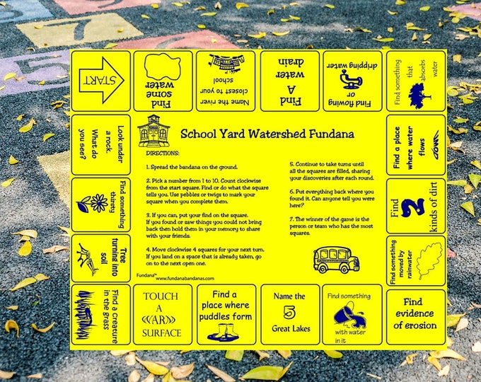 School Yard Watersheds. Fun way to learn about water, watersheds! Great for Project Wet Workshops, Schools, Camps, Home schoolers!