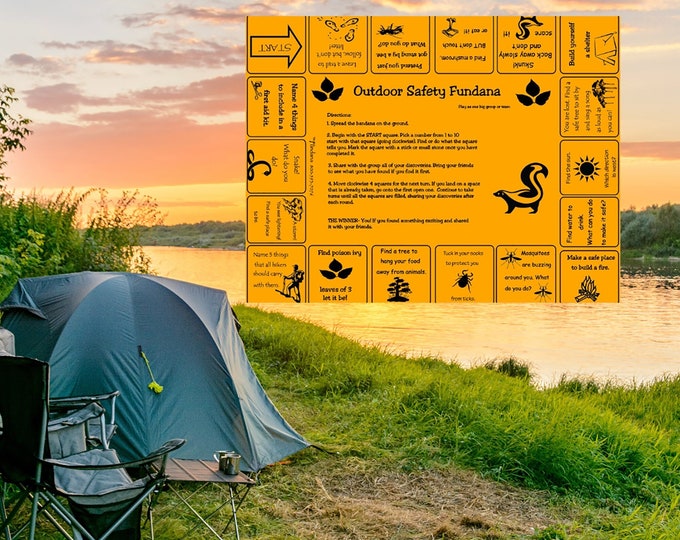 Outdoor Safety scavenger hunt game great for scouts, badges, camping! A fun way to learn to keep safe in nature!