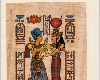 King and Queen on Papyrus Note card. A unique gift idea for anniversary, or a nice way to send a note to your husband, wife or loved one