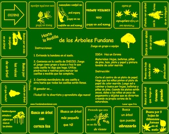 Spanish Tree Scavenger Hunt Bandana: Bilingual Kids Game (Ages 3-6)