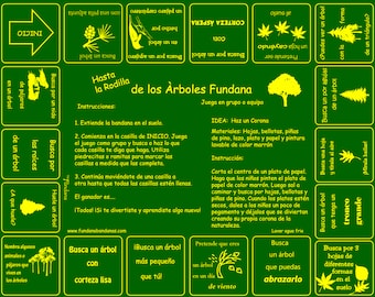 New! Spanish Knee High to Trees for kids 3-6. Fun game for young kids to learn about trees! Great for bilingual programs, spanish immersion