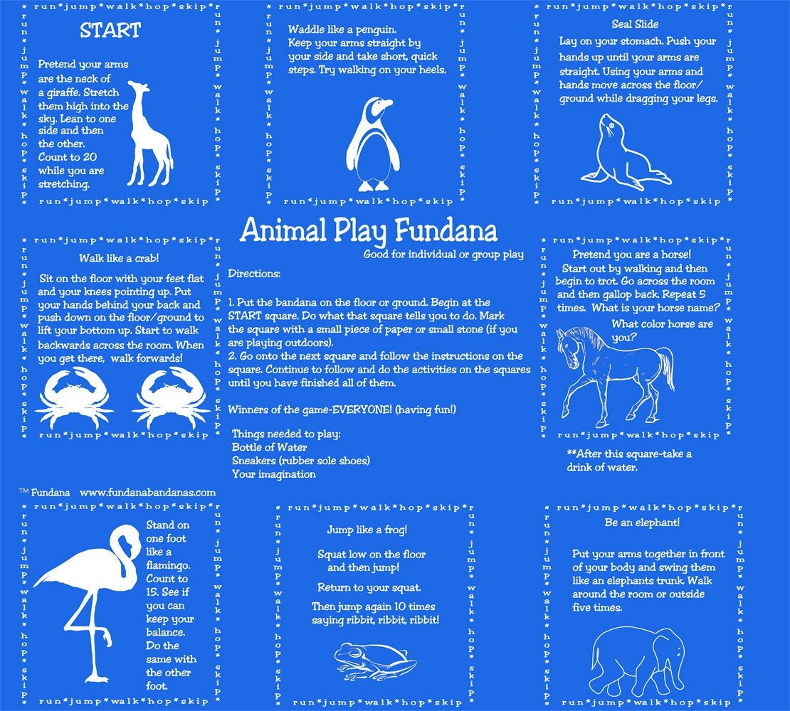 Kids love Animals! Animal Play Fundana! Be an elephant, seal, horse! Kids will burn off energy and learn how different animals move. FUN! Kids love Animals! Animal Play Fundana! Be an elephant, seal, horse! Kids will burn off energy and learn how different animals move. FUN!