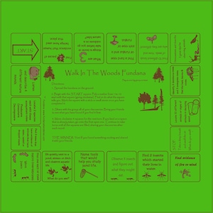 Walk in the Woods Fundana – Forest Scavenger Hunt Game for Kids | Outdoor Nature Activity for Families, Scouts, Camps | Green or Natural