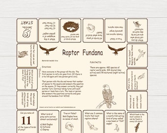 Raptor Educational Bandana – Learn About Hawks, Owls & Eagles – Outdoor Science Activity for Classrooms, Camps and Nature Centers –
