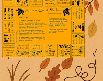 Autumn Quest Fundana: Fall Nature Scavenger Hunt Game