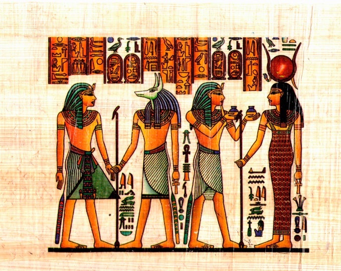 New! Egyptian Papyrus Prints! Imported from Egypt our papyrus sheets can be framed, make collages, cards and more! Colorful, unique designs!