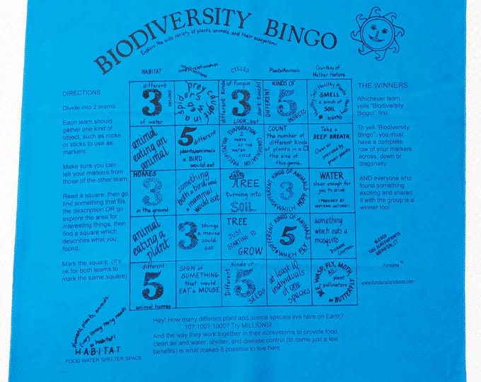 Biodiversity Bingo Fundana – Learn About Nature, Habitats, Insects & More | New Color Options | Fun STEM Game for Kids