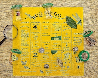 Bug Bingo Fundana: Insect Learning Game on Cotton Bandana