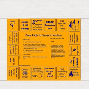 Knee High to Senses Fundana: Nature Scavenger Hunt Game for Kids ages 3-6.