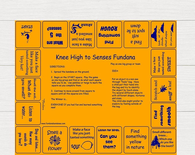 Knee High to Senses Fundana: Nature Scavenger Hunt Game for Kids ages 3-6.