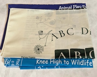 Kids Activity Bandanas: Wildlife, ABC, Animal Games - 3 Pack