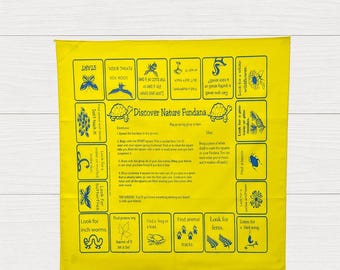 Discover Nature Scavenger Hunt Bandana: Kids Outdoor Activity
