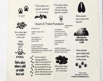 Scat & Track Fundana – Animal Tracks and  Scat Learning Game for Kids | 4 Color Options | Great for Camps and Scouts