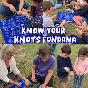 Know Your Knots Fundana: Interactive Knot Tying Game - Navy, Royal Blue, White Bild 2