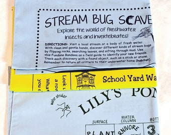 FUN Water GAMES!  Teach kids about Water, water quality, watersheds! Stream Bug Scavenger Hunt, Schoolyard Watershed, Lily's Pond Bingo!