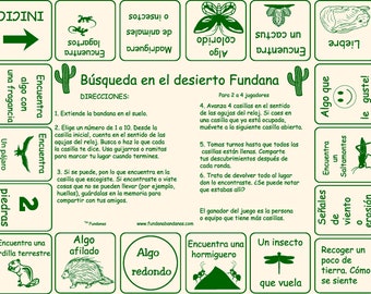 New! Spanish Desert Quest! Busqueda en el Deserto Fundana! A fun scavenger hunt game in Spanish about the Desert!