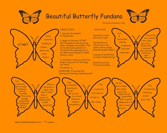 Butterfly Scavenger Hunt Bandana: Educational Kids Activity