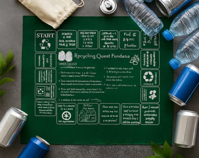 Recycling Quest Game Bandana: Earth Day Activity
