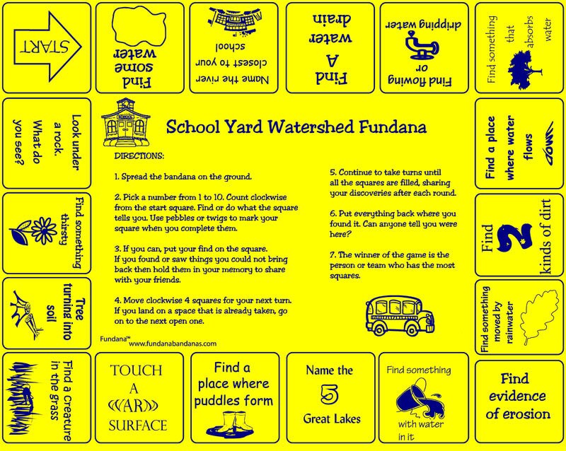 Spanish School Yard Watersheds Fundana. Fun way to learn about water,  watersheds in Spanish! Great for English immersion schools, and more!